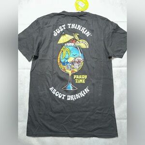 Pardy Time charcoal grey graphic tee size medium NWT